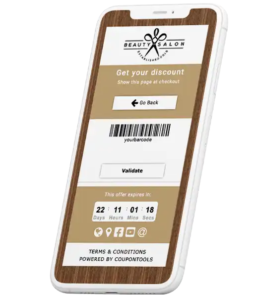 Digital Coupon Validation by importing your own barcodes and validation codes.